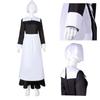 Cosplay Addams Kid Costume Maid Dress Halloween Carnival Party Suit