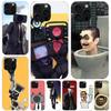 S-Skibidi Toilet Mobile Cell Soft Phone Case For IPhone 18 11 17 Air 16E 16 Pro Max 15 + 14 Plus 13 Mini 12 Apple 7 SE 8 Fundas Coq