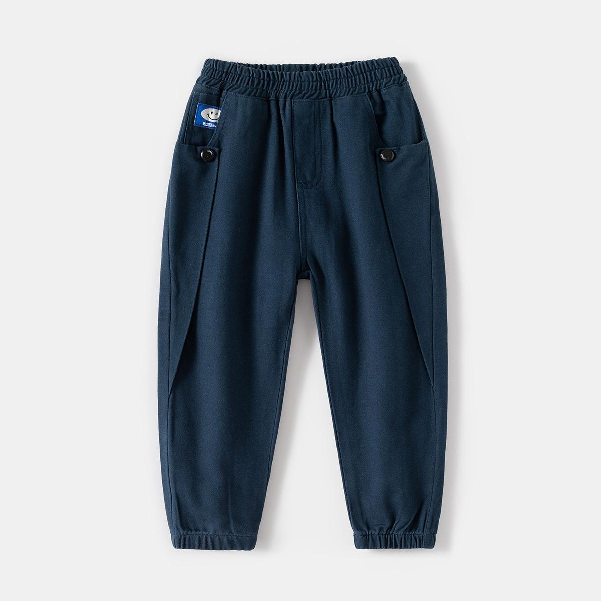 Boys casual trousers, autumn new middle and secondary children s autumn clothes, trendy foreign boys Korean trousers 90cm