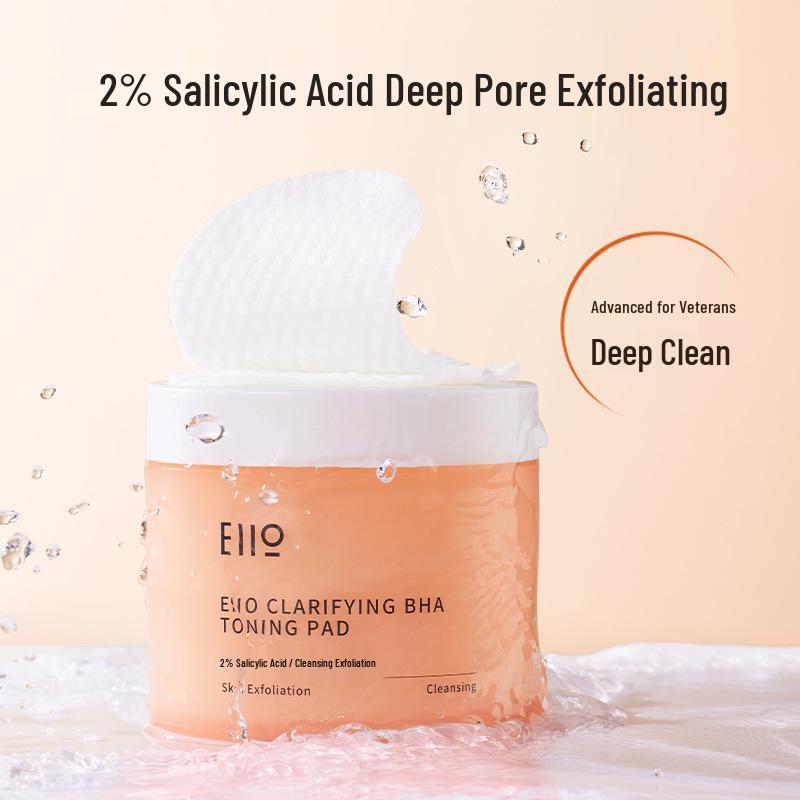 Eiio Salicylic Acid Cotton Pads for Acne & Blackheads - Deep Cleansing & Pore Refining
