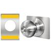 Upgrades Door Knob & Deadbolt Reinforcement Plate Door Lock Hole Backing Reinforcer for Enhanced Security & Easy Repair