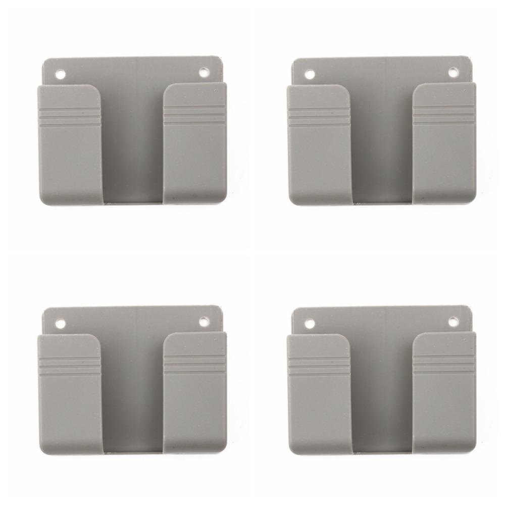 

4Pcs Plastic Mobile Phone Holder Wall Mounted Charging Phone Stand Office