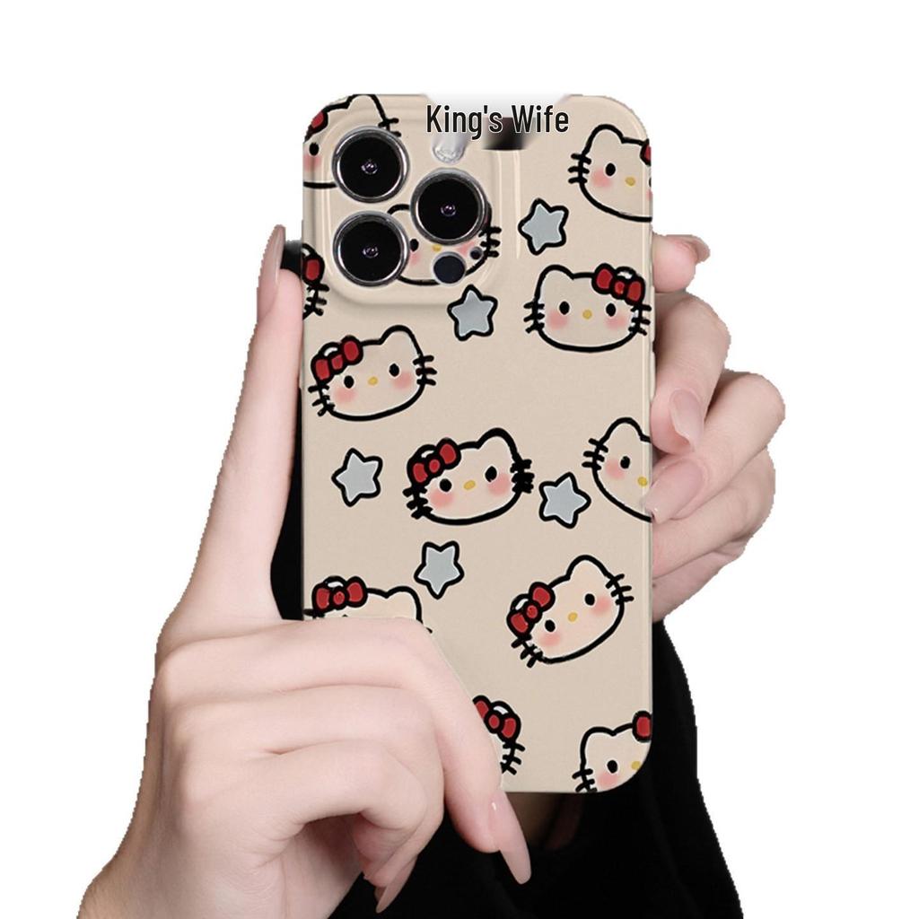 Creative Cat Avatar Phone Case for iPhone 14/15/16/17 Pro Max