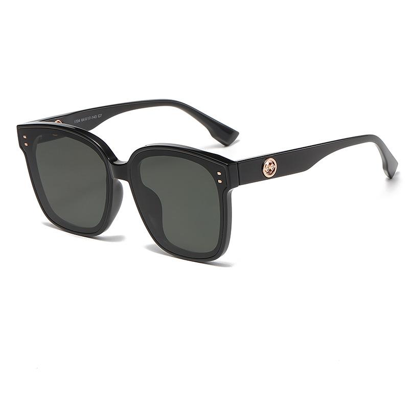 New Large Rim Sunglasses Women's Uv Protection High Sense Sun Glasses Internet Influencer Street Snap Nylon Polarized Sunglasses