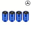 LXT3   4Pcs Metal Car Tire Valve Caps Waterproof Dustproof Anti-leak Air Accessories For Mercedes-Benz GLC X253 X254 C-Class W205 W206