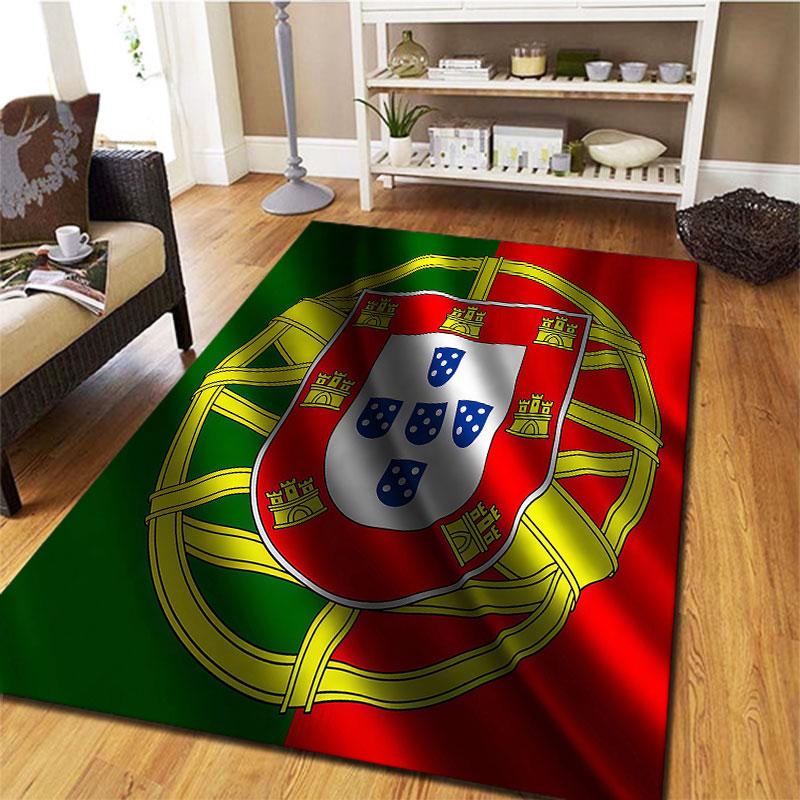 Portugal National Football Team Carpet Rug for Living Room Bedroom Home Sofa Decoration,Kids play Non-slip Floor Mat