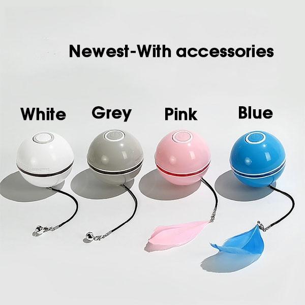 

Игрушки для кошек для домашних кошек, Интерактивный мяч для кошек со светодиодной подсветкой и игрушки с кошачьей мятой, Перезаряжаемая через USB умная игрушка для кошек, Автоматически вращающийся мяч для котят синий