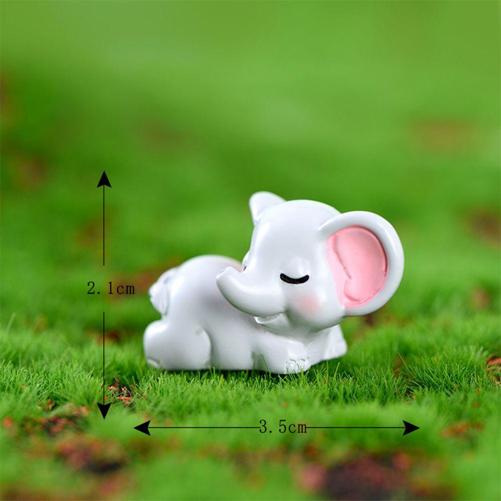 

Cute Garden Desktop Micro Landscape Home Decoration Elephant Figurine Cartoon 5