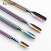 Nail Art Cuticle Pusher Double-end Finger Cuticle Manicure Stainless Steel Dead Skin Remover Trimmer