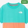 The North Face Adventure Geyser 100 Tee, Aqua/Bright Cantaloupe,