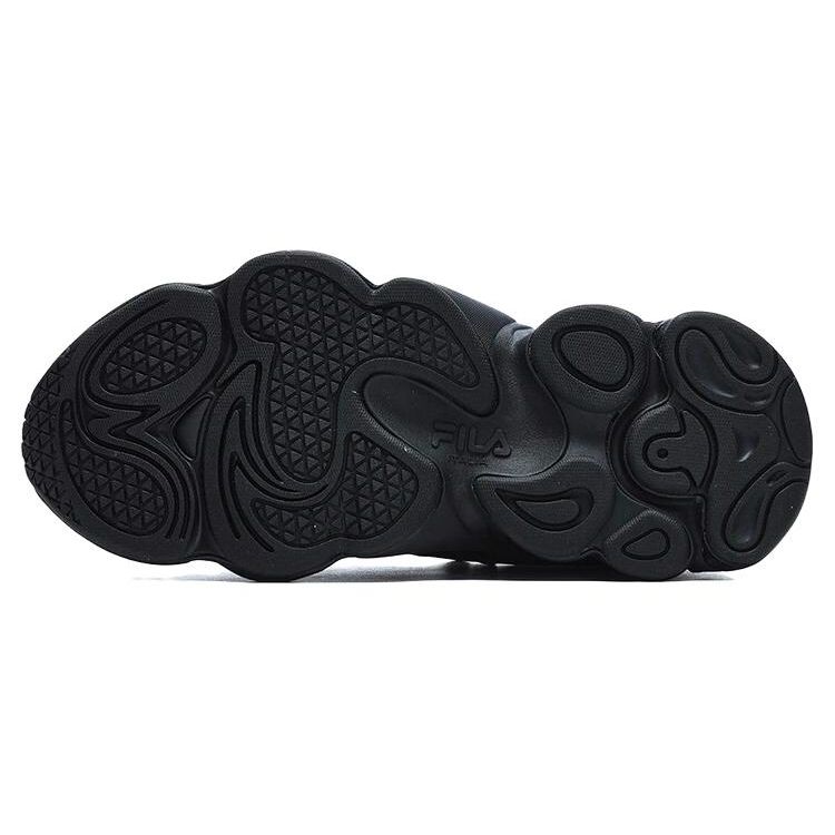 FILA Fusion Tenacity Monster Sports Fabric Synthetic Leather TPU Comfortable Durable Low-Top Lifestyle Casual Shoes Women sneaker Black T12W311601FBK