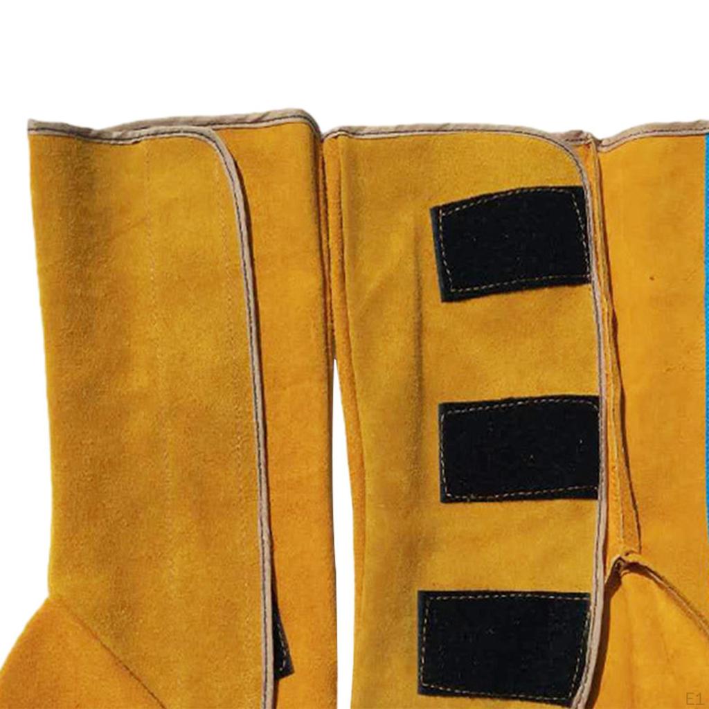 2 Pieces Welding Boot Cover Leather Spats Equipments Shoe Covers Gaiters for