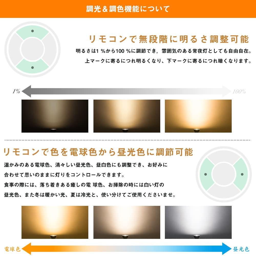 Kyodo Lighting Stromschienen-Strahler, E11, Dimmbar und Farbtemperatur einstellbar, Inklusive LED-Leuchtmittel (50W Äquivalent), Fernbedienung, SETGDB-6WE11CTB-6B-Y,