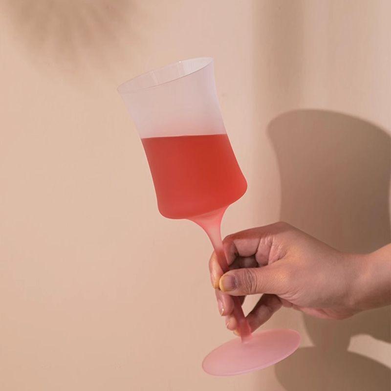 Candy Colored Crystal Glass Goblet KTV Dessert Cup Ice Cream Cup Milk Tea Cup Banquet Wine Glass Champagne Glass Cocktail Glass