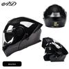 AD All-Season Flip-Up Full Face Motorcycle Helmet, 3C/DOT Certified for Men and Women
