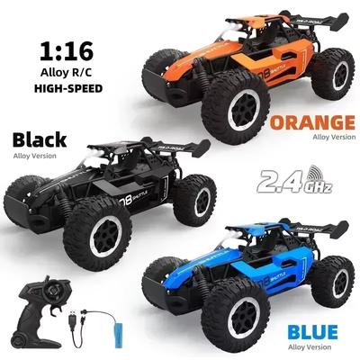 Nouvelle Voiture RC 20 KM/H Haute Vitesse 2WD Tout-Terrain Voiture Télécommandée avec Phare LED 2.4GHz Monster Truck Voiture RC d'Extérieur Jouets Cadeaux