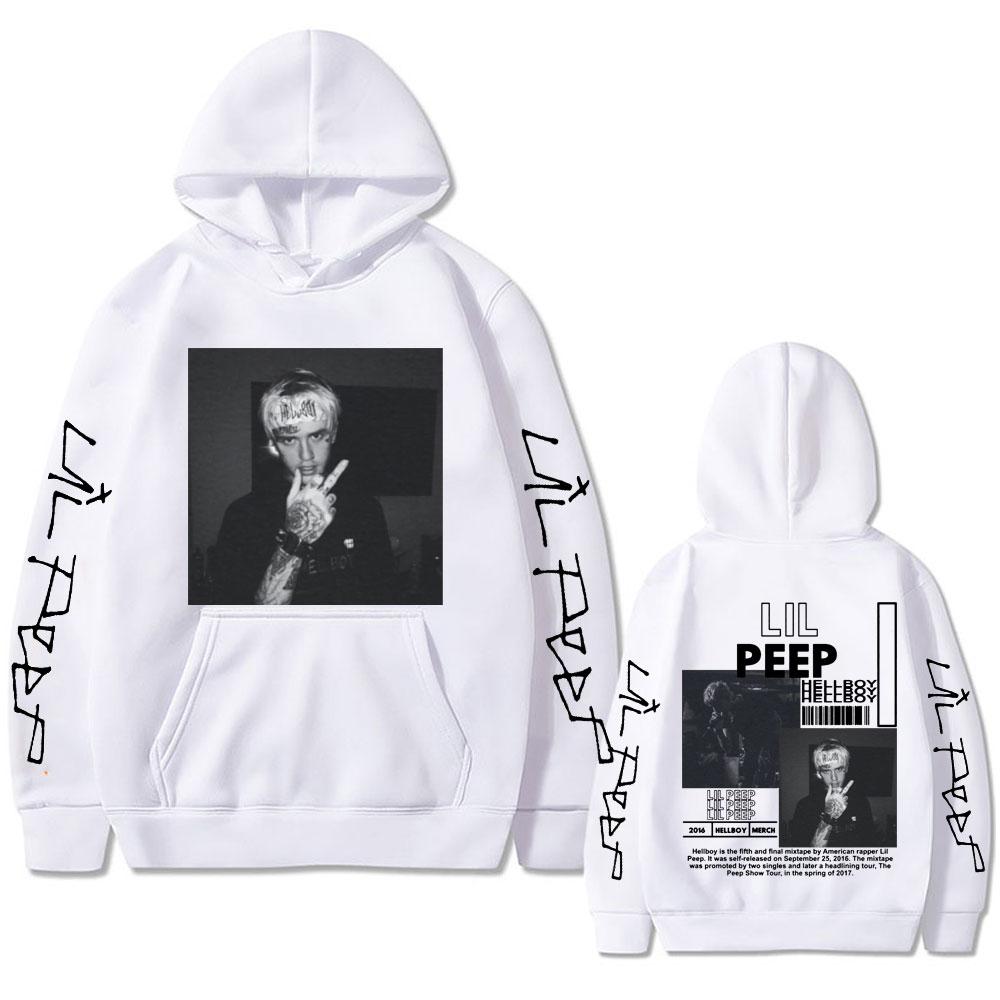 Rapper Lil Peep Hell Boy Crybaby Grafik Hoodies Herren Damen Mode Hip Hop Harajuku Sweatshirts Herren Lässig Vintage Streetwear