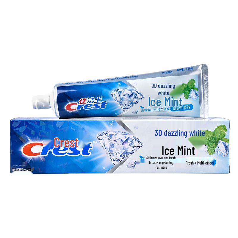 Crest 3D White Mint Lemon Jasmine Whitening Toothpaste - Fresh Breath & Stain Removal