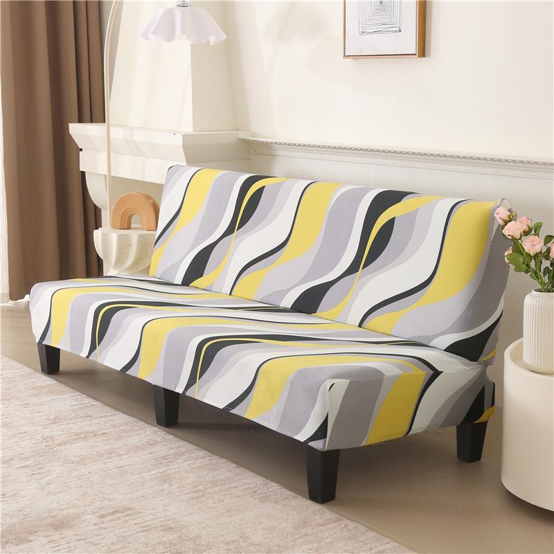 

Чехол-футон для дивана без подлокотников, чехол для складного дивана, чехол для дивана, моющийся, защитный чехол для мебели для дивана без подлокотников S 120-150cm