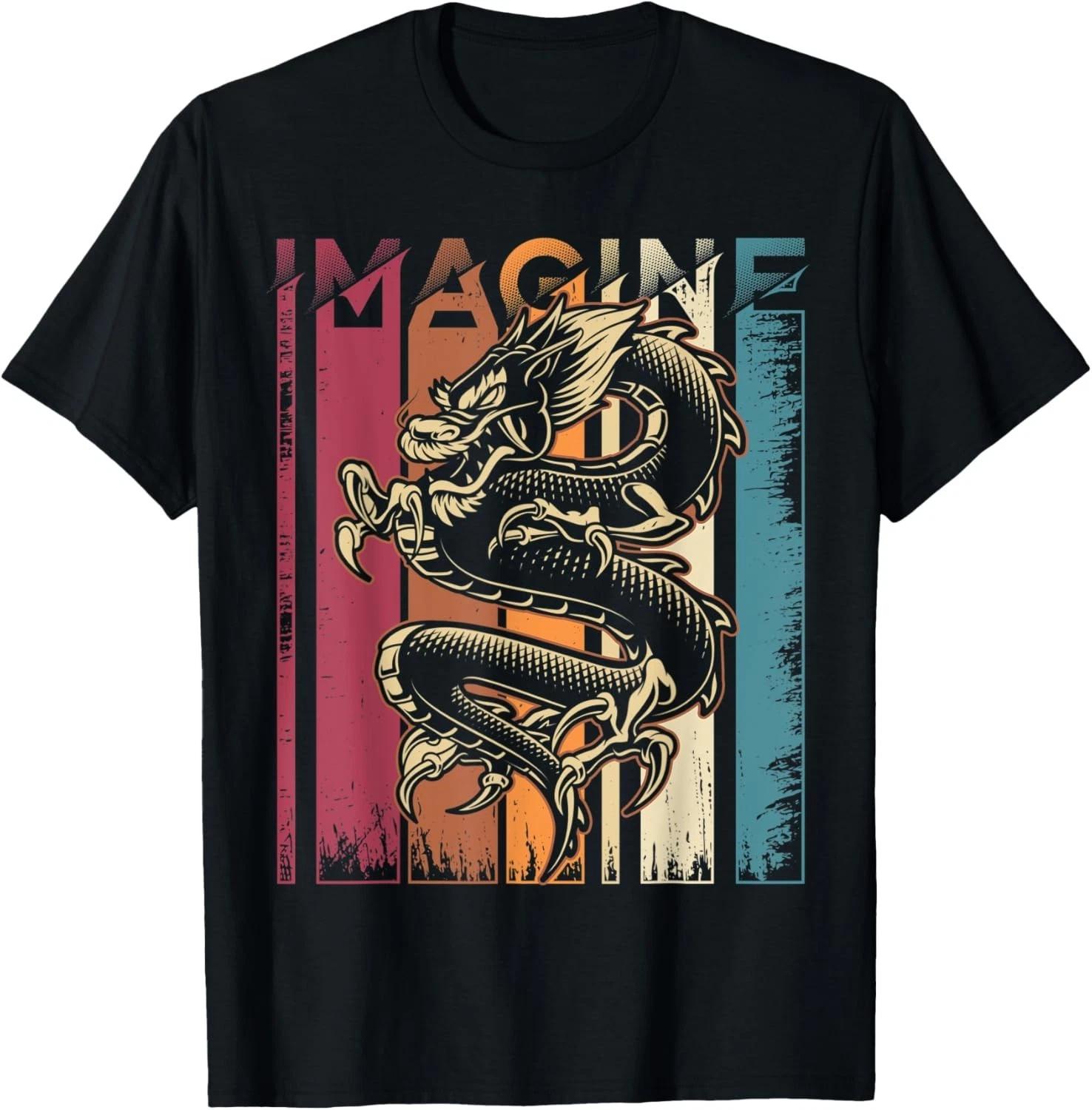 Funny Imagine Dragon Vintage Cool Art Tee Funny Gift Unisex T-Shirt S