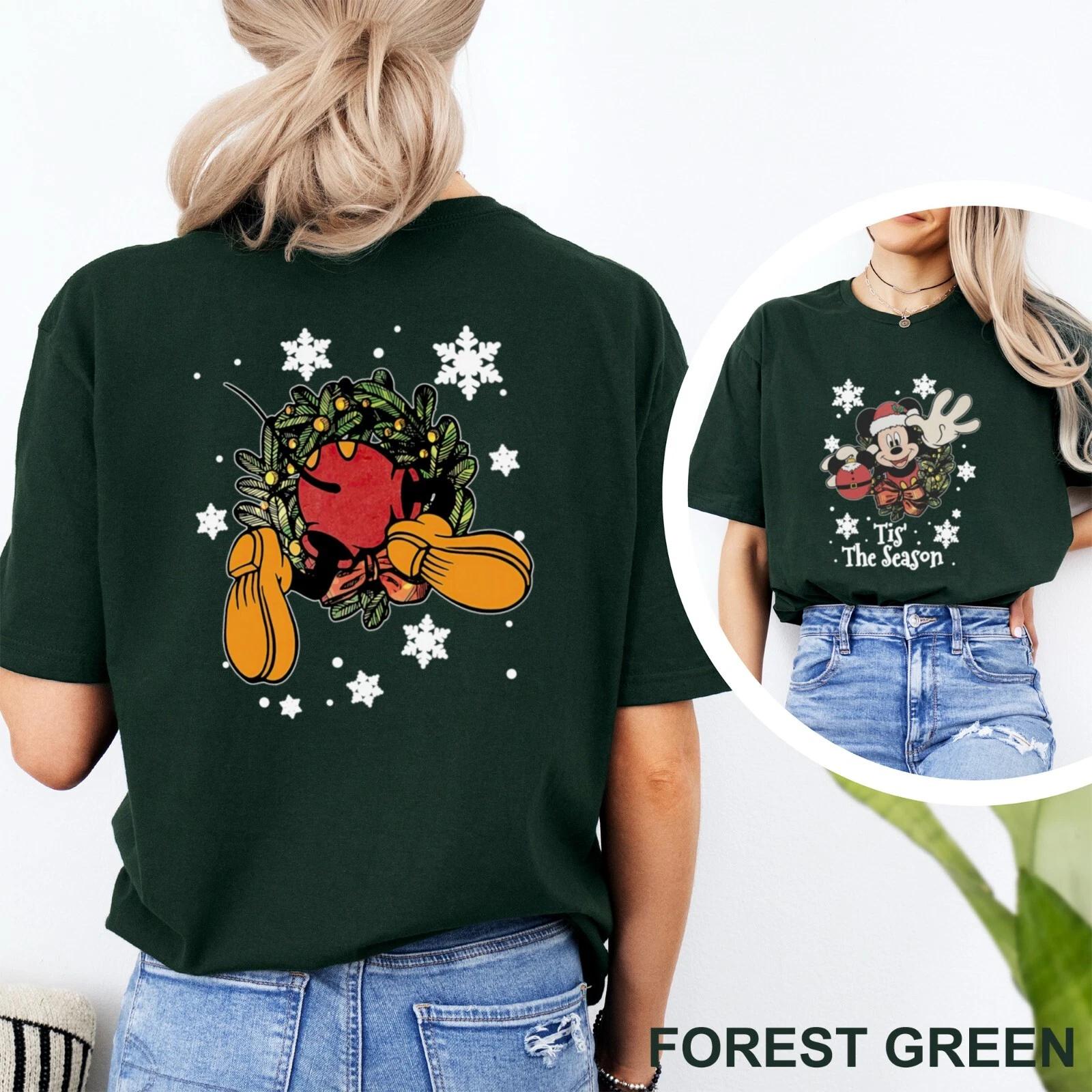 Christmas Tis The Season Shirt, Mickey Mouse Christmas Shirt 202352 S