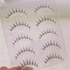 5pair Sectional False Eyelashes Natural Soft Fiber Lashes for Daily and Stage Makeup