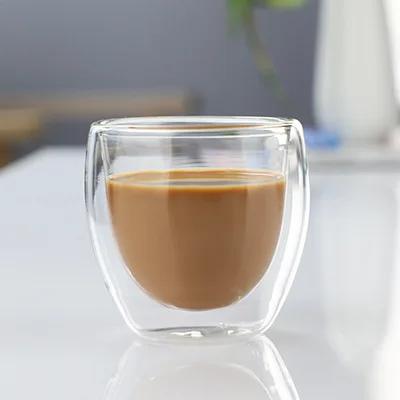 Cană din sticlă termoizolată cu perete dublu, 5 dimensiuni, căni de cafea espresso, cană de bere lucrată manual, ceai, sticlă de lapte, cești de sticlă de whisky, vase de băutură