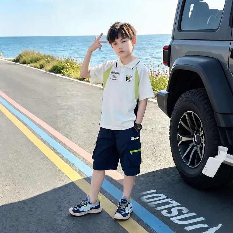 Yoyo One Boys' Summer Polo & Cargo Shorts Collection
