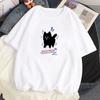 Kawaii Cute Kitten Puppy Graphic Blouse Best Friend Short Sleeves Women Couple T-shirt Y2k Girlfriends Clothing Streetwear Tops