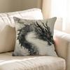 Fashion Black Dragon Pillow Cover For Bedroom Room And Living Room Sofa Decorative Cushion Cover