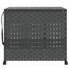 Laundry Basket with Wheels Gray 66 X 35 X 60 Cm Rattan