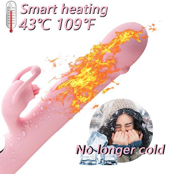 Vibrator with Tongue Licking 20+20 Speed Vaginal Massager Clitoral Licking Stimulation Dildo Sex Toy Female