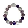 Nine Purple Fire Natural Amethyst Bracelet National Style Xiaohong Duobao Jewelry Original White Crystal Bracelet