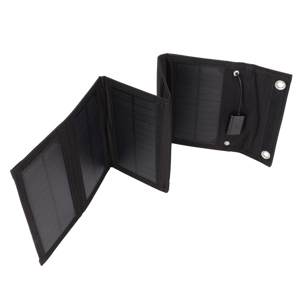 Solar Panel Foldable Waterproof 15W Portable Solar Cell Charger with USB Port for Phone Laptop Camera