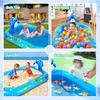 Guard for Kids, Large Inflatable Pool, Cute Shape, Thick Pool Water Mat, Outdoor Water Play Sprinkler Pad