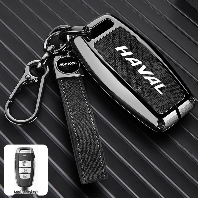 Haval Car Key Case: Great Wall H2S, H6, First Love, Big Dog, M6, H4, F7x, F5, H9 - Zinc Alloy Buckle and Shell.