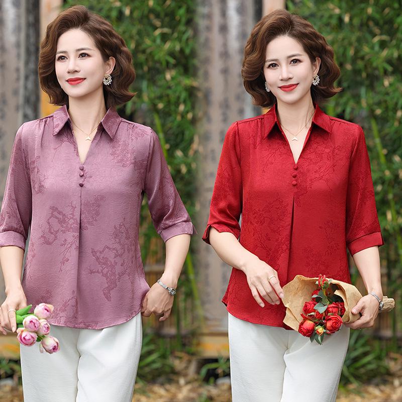 New Summer Arrival: Age-Reducing Chinese-style Blouse for Middle-Aged & Elderly Women