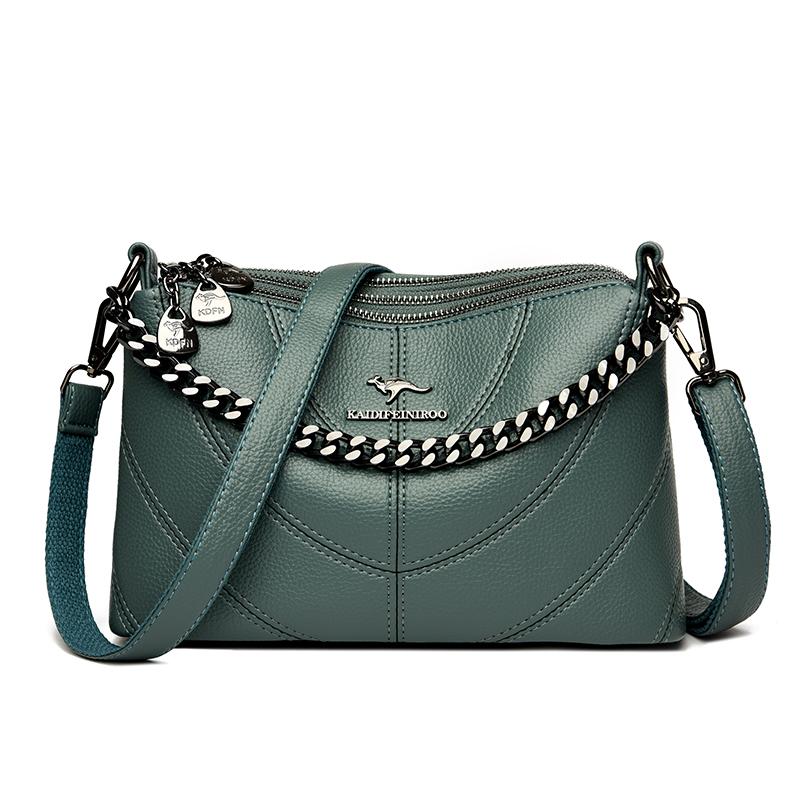 Shoulder Bag for Women Luxury Designer PU Leather Crossbody Bags Ladies Solid Color Casual Travel Bag