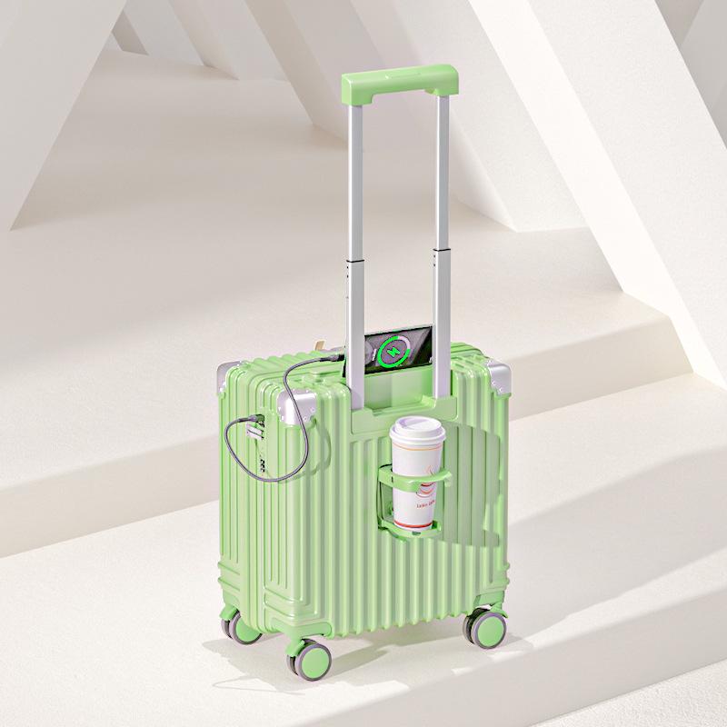 Lightweight Mini Trolley Suitcase with Combination Lock, 18-20 Inch - Ideal for Students and Kids.