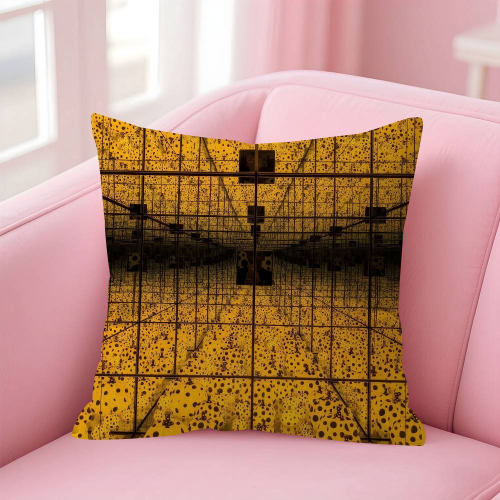 Japanese Yayoi Kusama Personalized Pillow Cover Kids Bedroom Wild Party Decor Pillowcase kid Birthday shower Gift