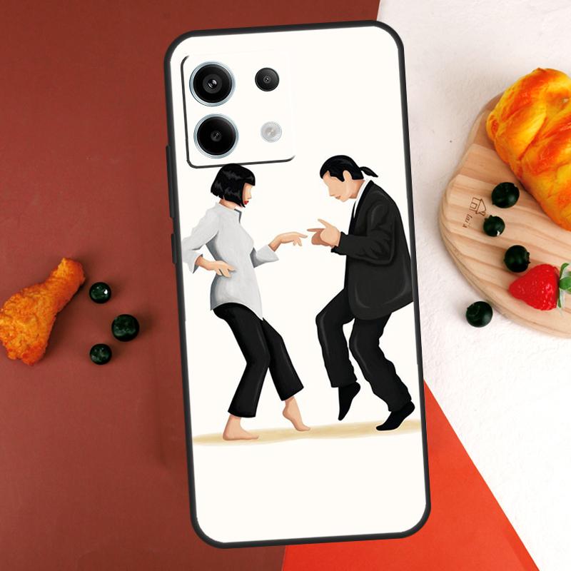 Pulp Fiction Tanz Case Für Xiaomi Redmi Note 14 13 Pro 9 10 11 12 Pro 10S 11S 12S Redmi 14C 13C 10C 12C Hülle