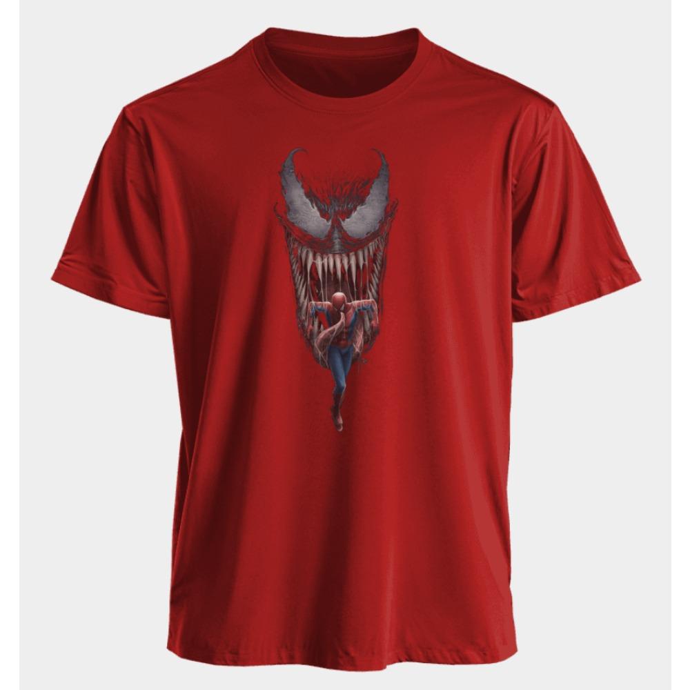 Men's and Women's T-shirts-Man Venom Summer American Spring and Autumn New Loose Fashion Niche Short Sleeves