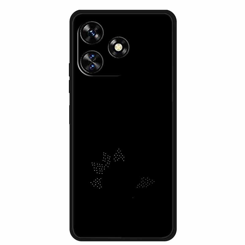 Funda For Oukitel C51 Case Cute Cartoon Cat Black Silicone Soft Phone Case For Oukitel C51 Back Cover Cases C 51 Coque 6.8" Capa