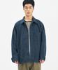 BASEMOMENT Herringbone Washed French Work Jacket Washed Navy