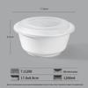 Disposable Round Plastic Takeaway Bowl with Lid
