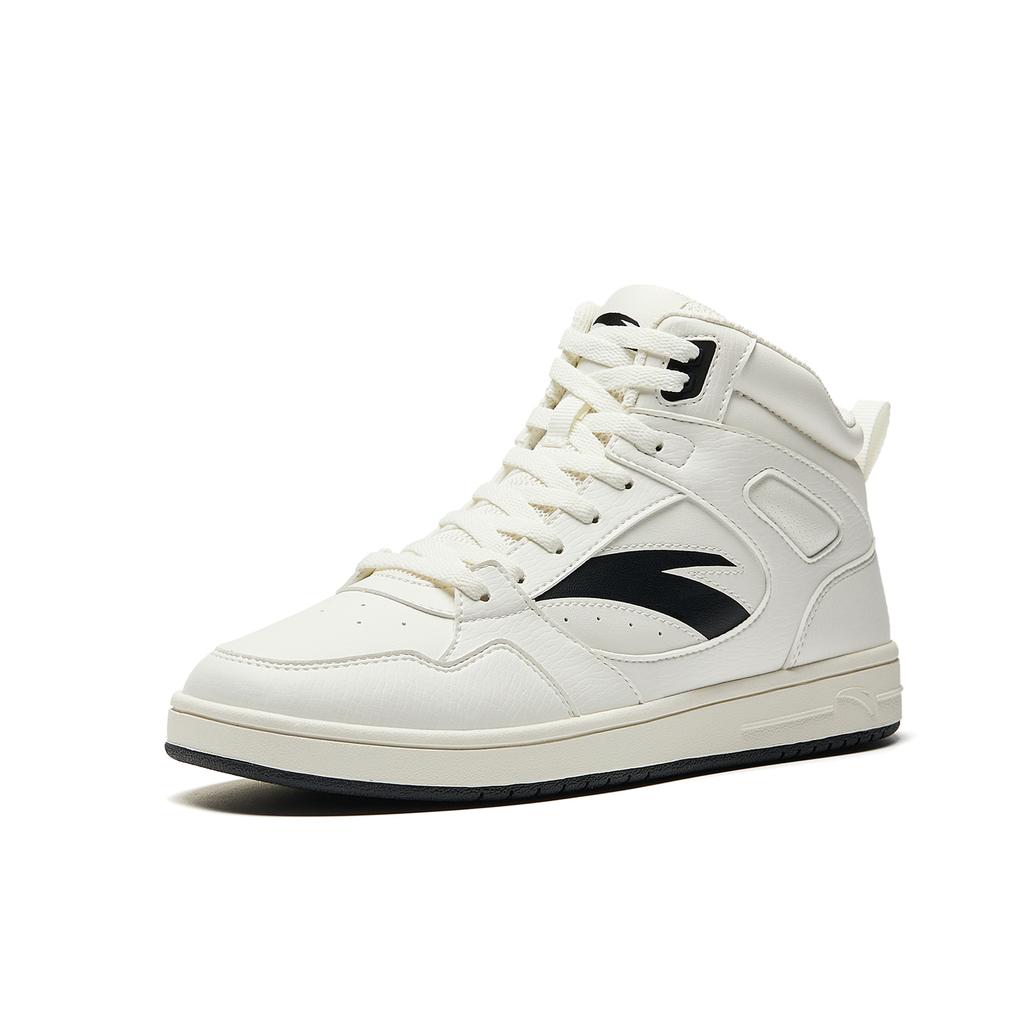 Anta Year 2 Panda Simple Versatile Urban Commuting Warm Lightweight High-Top Sneakers Kids Sneakers Black White 922548011-1