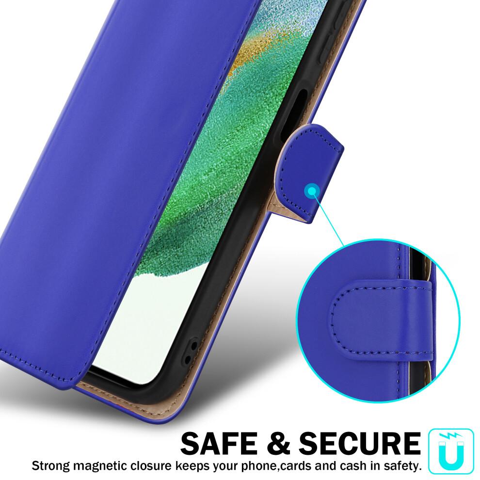 (Samsung Galaxy A05s, Blue) For Samsung Galaxy A05S Leather Book Flip Wallet Case