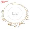 Fashion Natural Shell Conch Sea Star Imitation Pearl Tassel Pendant Waist Chain for Women Sexy Boho Summer Chain Belt Necklace
