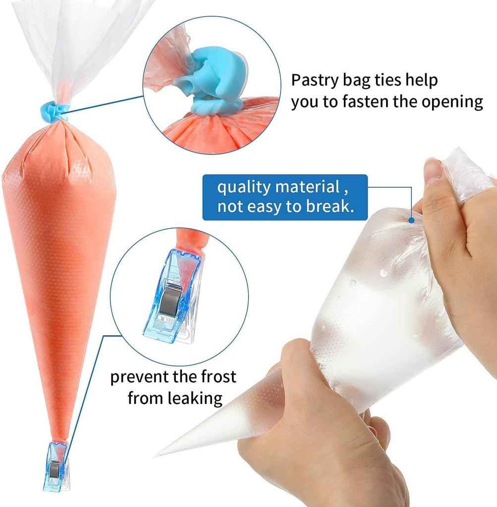 100 STÜCKE Einweg-spritzbeutel S/M/L Süßwarenbeutel Kuchencreme Zuckerguss Fondant Dekoration Küche Backen Spritzbeutel Werkzeuge