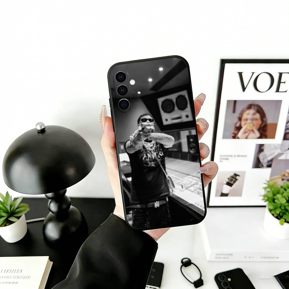 Rapper A-Anuel AA R-Real Phone Case Black Silicone Soft For Samsung Galaxy A73,A72,A71,A70,A53,A52,A51